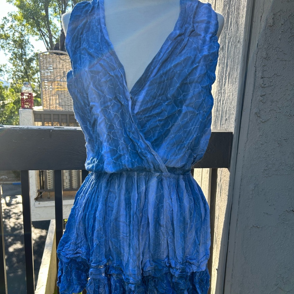 blue boho indah dress